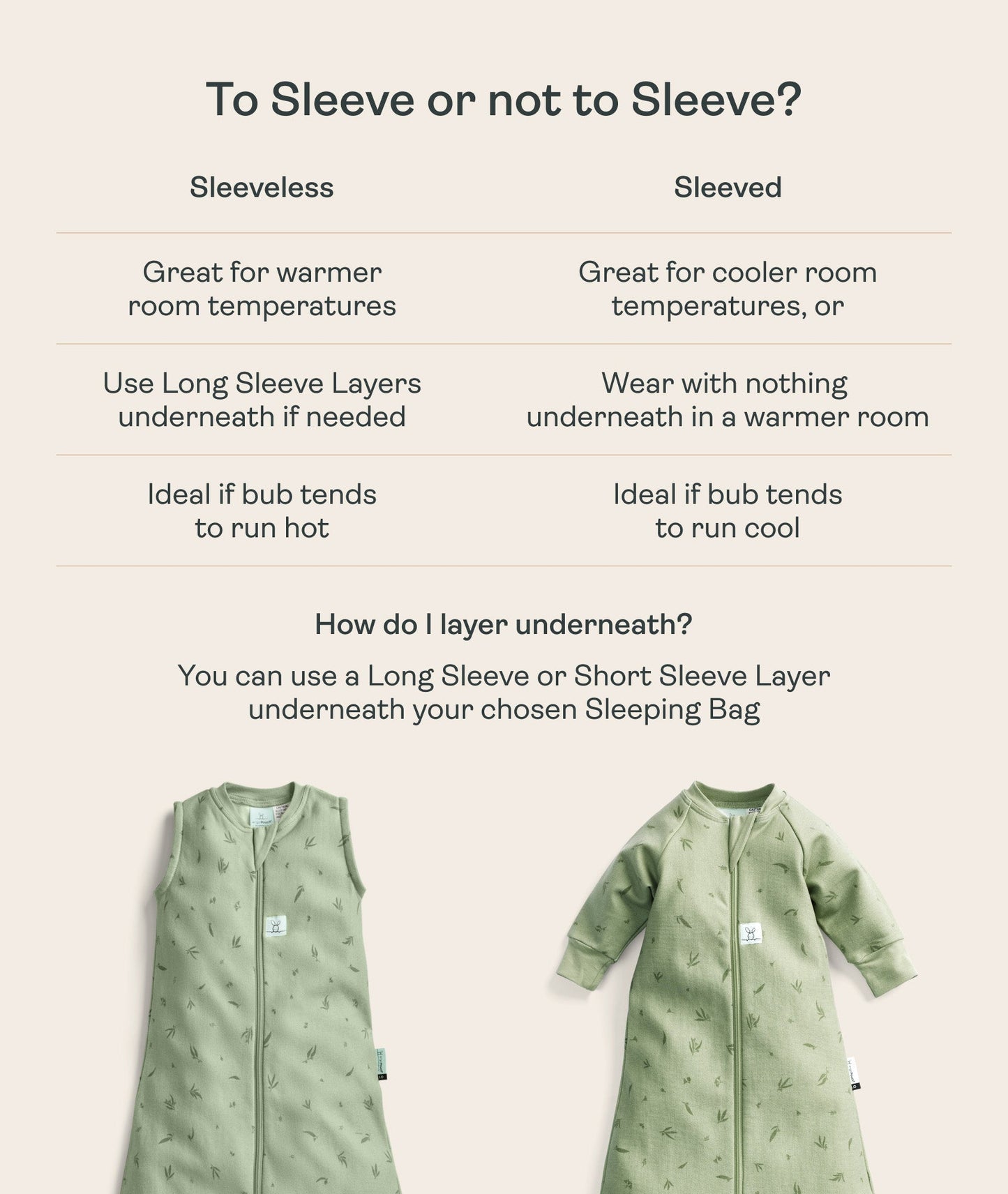 Sleeping Bag 2.5 TOG Sage